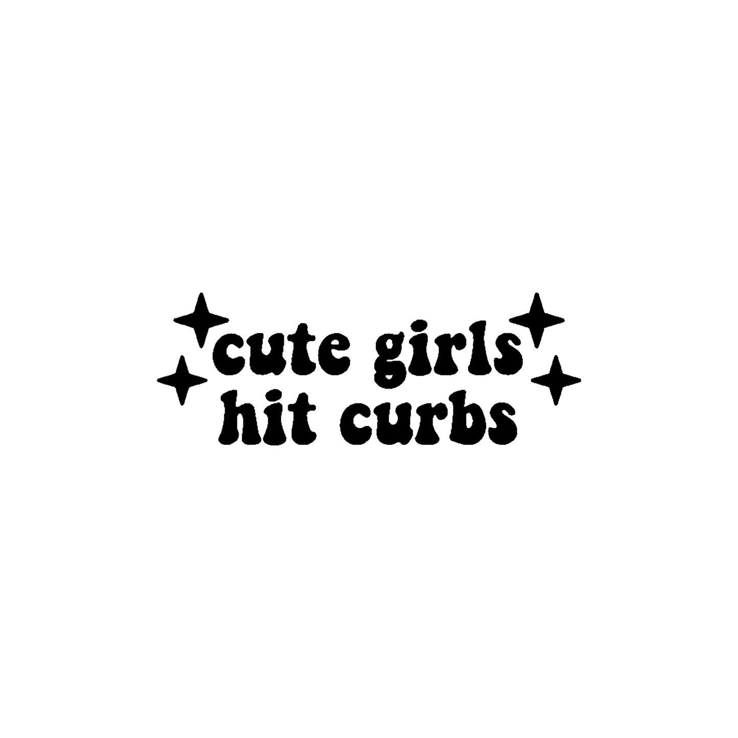 CUTE GIRLS HIT CURBS